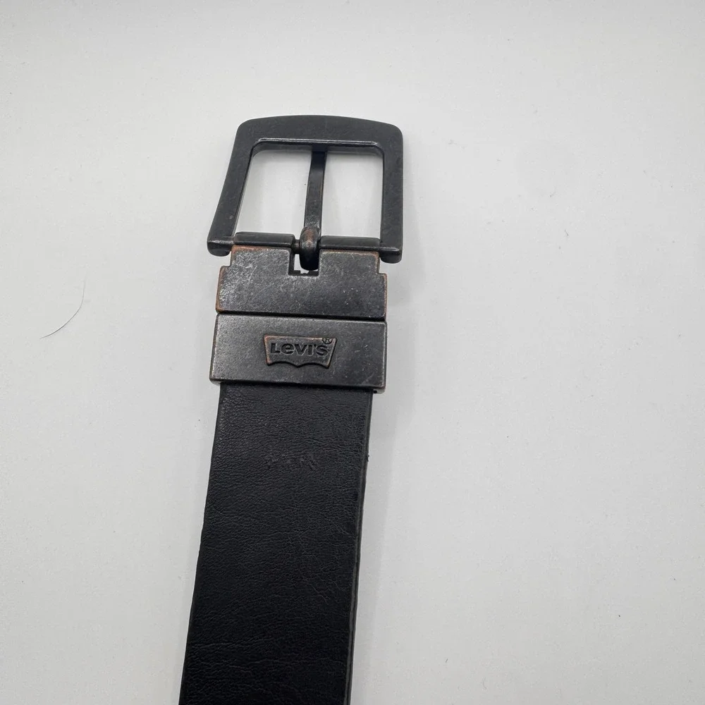 Levis Mens Reversible Belt‎ Black Brown Synthetic Leather 30-32 12LV02GS